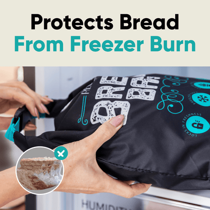 Reusable Bread Bags – Large, Freezer-Safe Storage for Homemade Bread - black