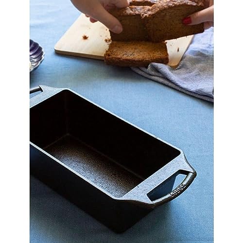 Lodge Cast Iron Loaf Pan 8.5x4.5 Inch, Black